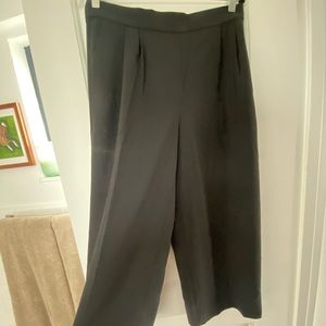J.Crew Black wide legged cropped pants
